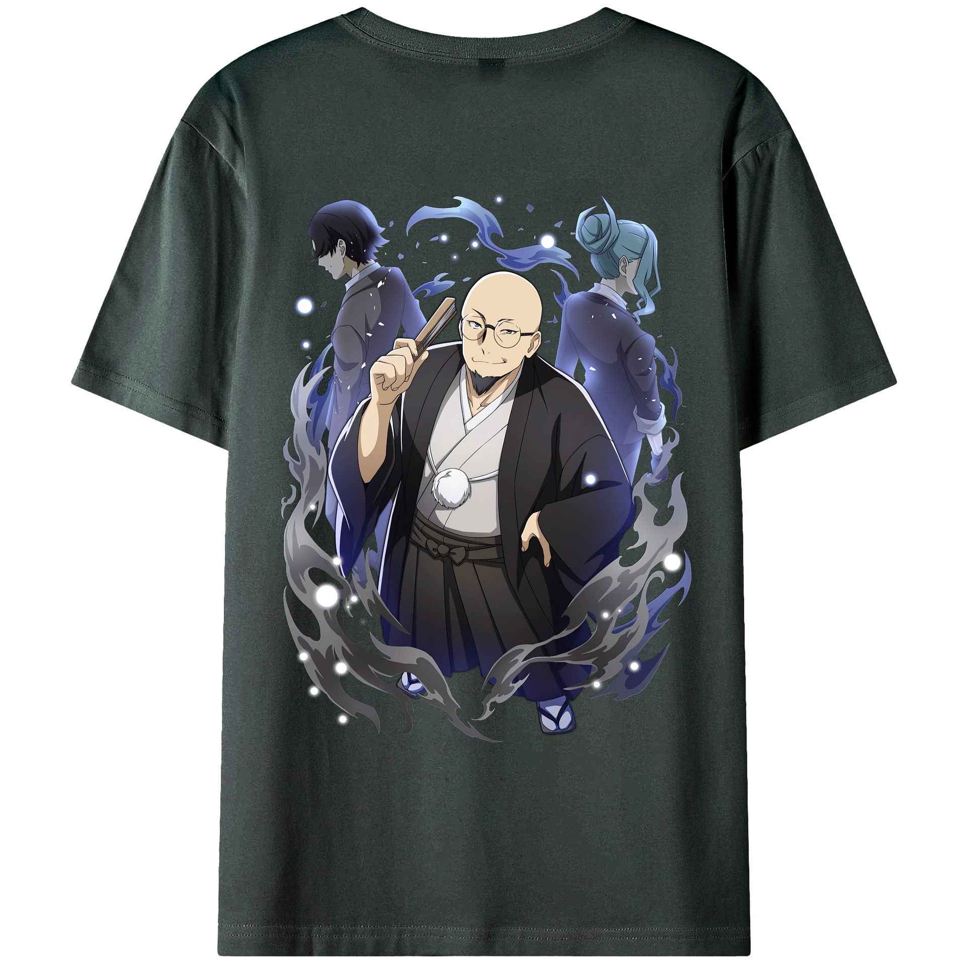 （画像用） 文豪ストレイドッグス Bungo Stray Dogs 綿100％ メンズ半袖Tシャツ（バックプリント） 通気性